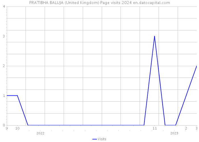 PRATIBHA BALUJA (United Kingdom) Page visits 2024 