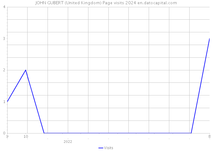 JOHN GUBERT (United Kingdom) Page visits 2024 