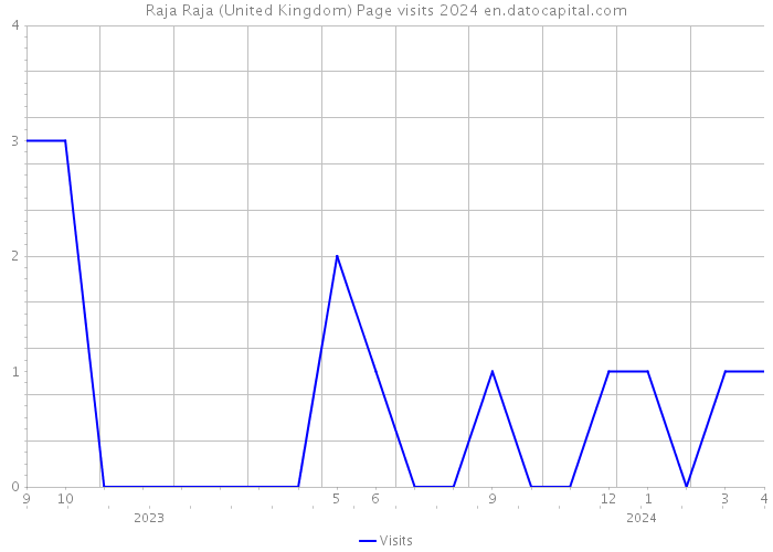Raja Raja (United Kingdom) Page visits 2024 
