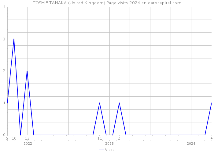 TOSHIE TANAKA (United Kingdom) Page visits 2024 