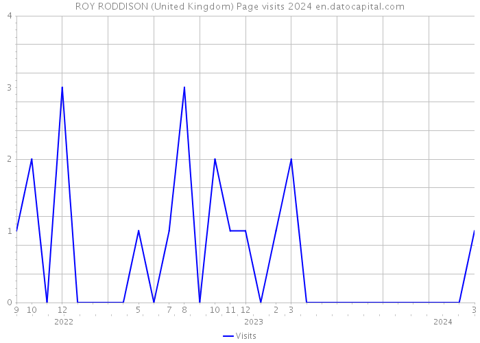 ROY RODDISON (United Kingdom) Page visits 2024 