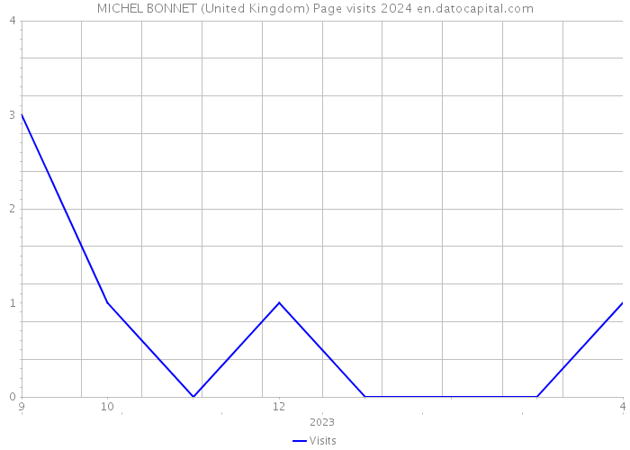 MICHEL BONNET (United Kingdom) Page visits 2024 