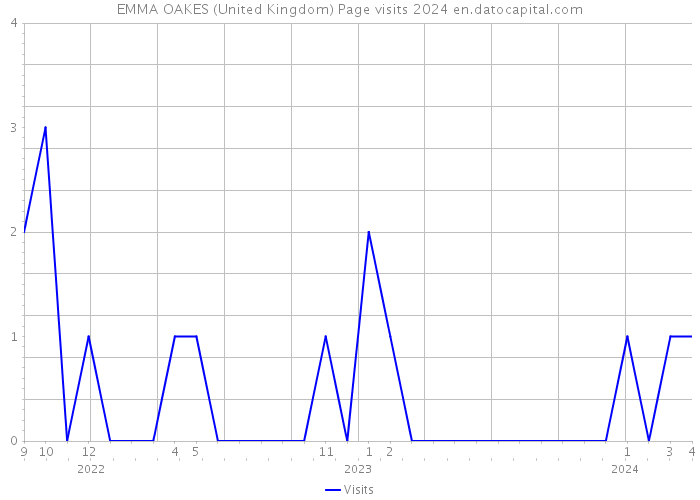 EMMA OAKES (United Kingdom) Page visits 2024 