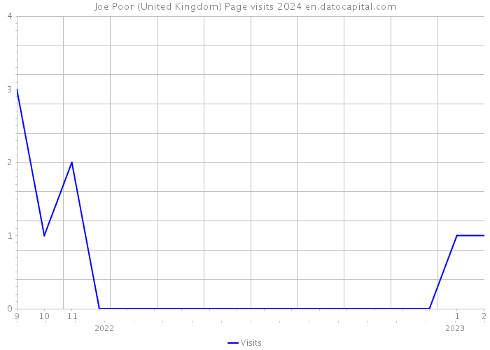 Joe Poor (United Kingdom) Page visits 2024 