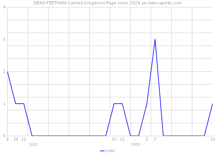 DEAN FEETHAM (United Kingdom) Page visits 2024 