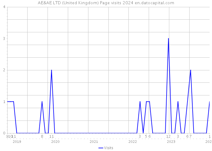 AE&AE LTD (United Kingdom) Page visits 2024 