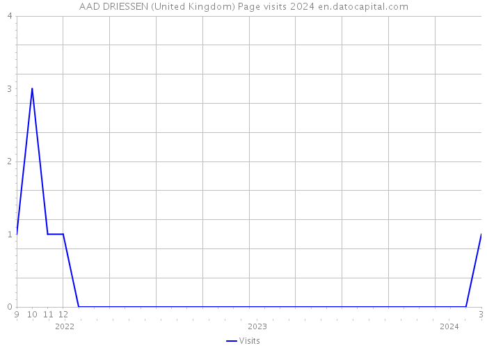 AAD DRIESSEN (United Kingdom) Page visits 2024 