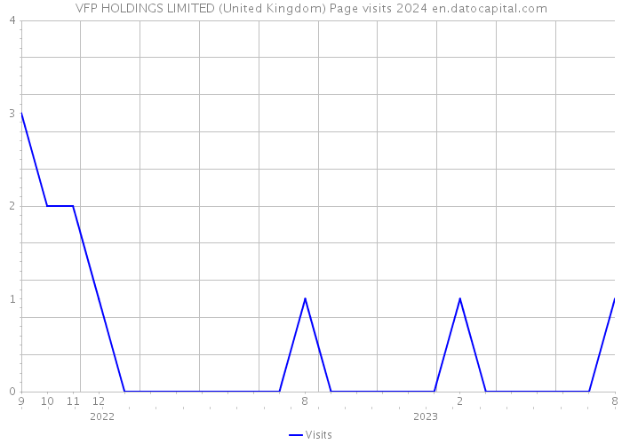 VFP HOLDINGS LIMITED (United Kingdom) Page visits 2024 