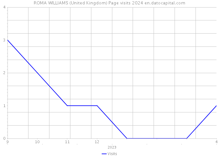 ROMA WILLIAMS (United Kingdom) Page visits 2024 