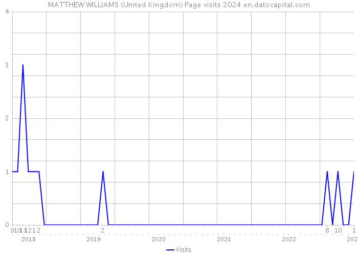 MATTHEW WILLIAMS (United Kingdom) Page visits 2024 