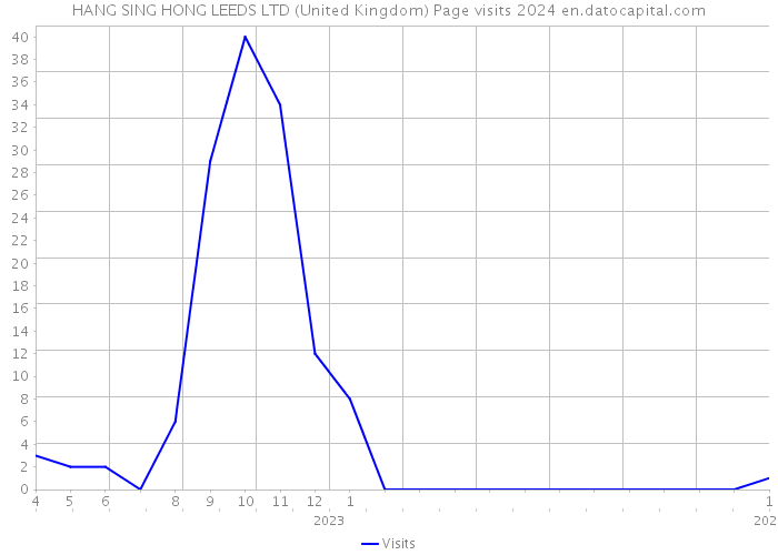 HANG SING HONG LEEDS LTD (United Kingdom) Page visits 2024 