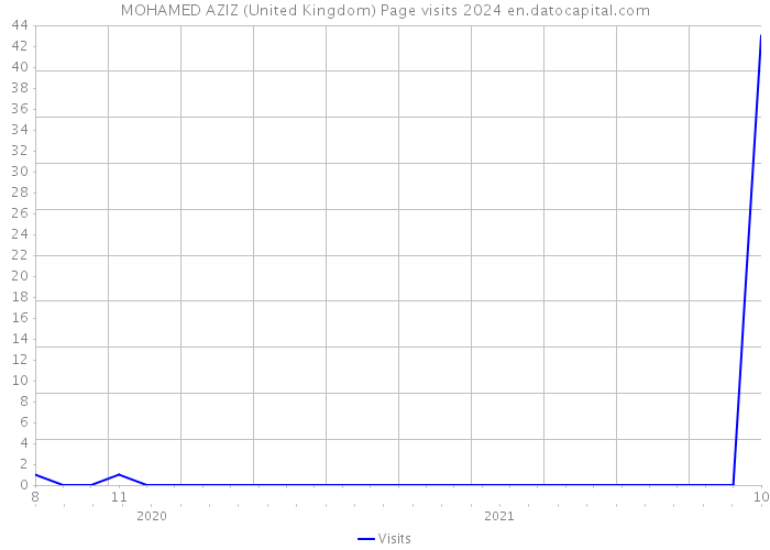 MOHAMED AZIZ (United Kingdom) Page visits 2024 