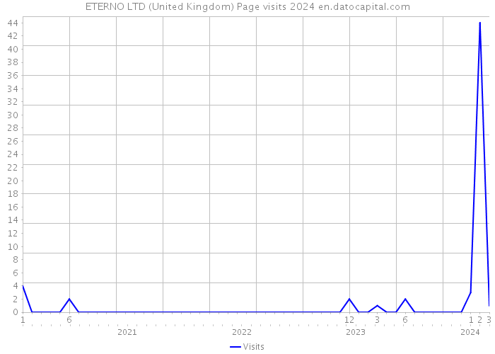 ETERNO LTD (United Kingdom) Page visits 2024 