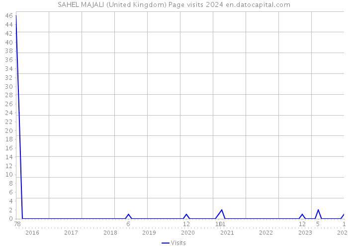 SAHEL MAJALI (United Kingdom) Page visits 2024 