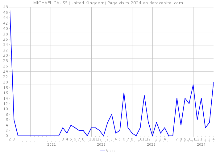 MICHAEL GAUSS (United Kingdom) Page visits 2024 