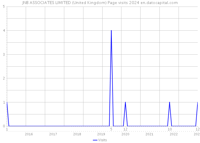 JNB ASSOCIATES LIMITED (United Kingdom) Page visits 2024 
