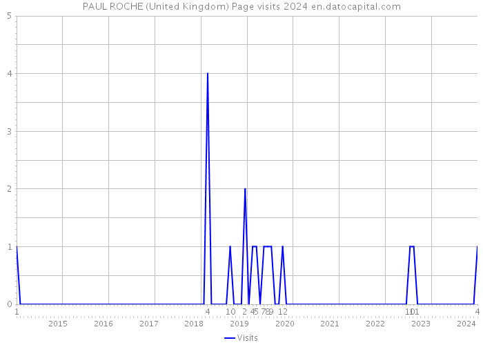 PAUL ROCHE (United Kingdom) Page visits 2024 
