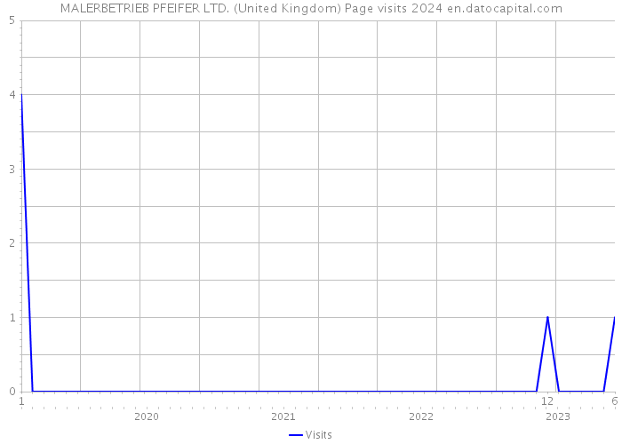 MALERBETRIEB PFEIFER LTD. (United Kingdom) Page visits 2024 