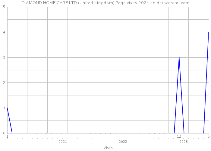 DIAMOND HOME CARE LTD (United Kingdom) Page visits 2024 