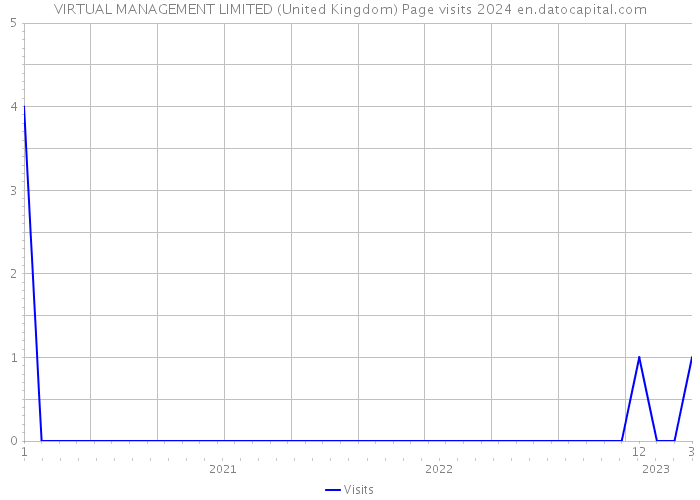 VIRTUAL MANAGEMENT LIMITED (United Kingdom) Page visits 2024 
