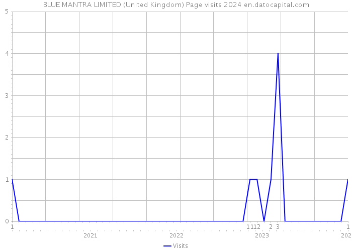 BLUE MANTRA LIMITED (United Kingdom) Page visits 2024 