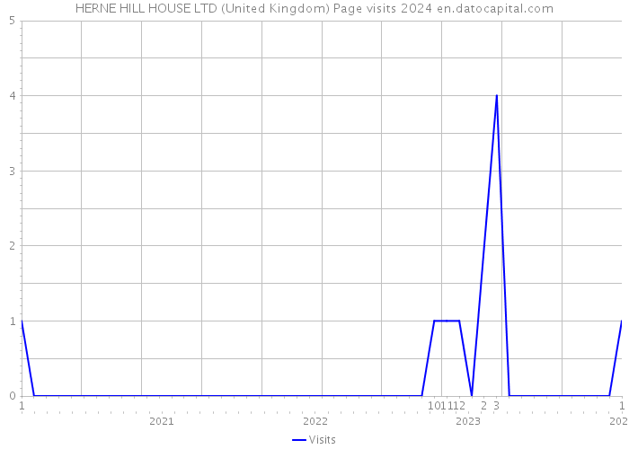 HERNE HILL HOUSE LTD (United Kingdom) Page visits 2024 