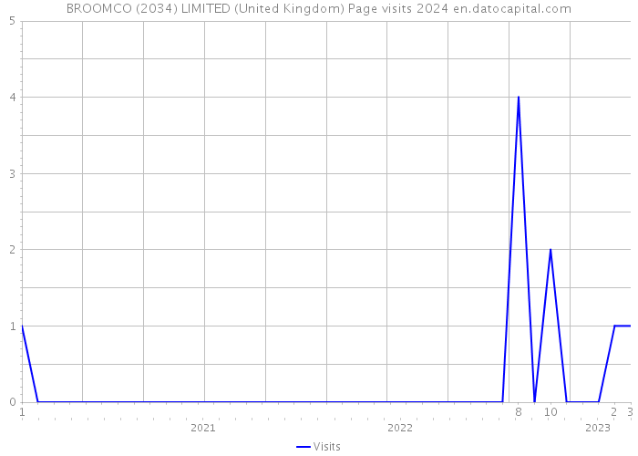 BROOMCO (2034) LIMITED (United Kingdom) Page visits 2024 