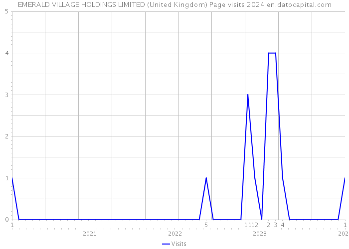 EMERALD VILLAGE HOLDINGS LIMITED (United Kingdom) Page visits 2024 