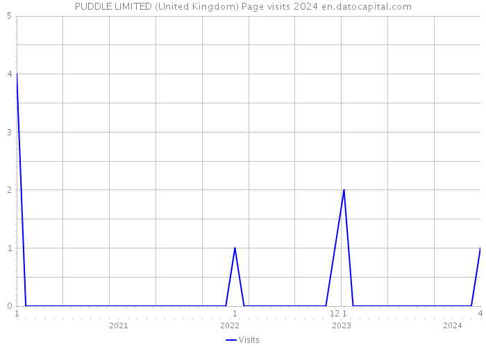 PUDDLE LIMITED (United Kingdom) Page visits 2024 