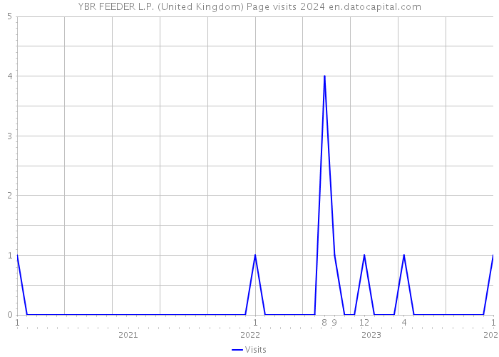 YBR FEEDER L.P. (United Kingdom) Page visits 2024 