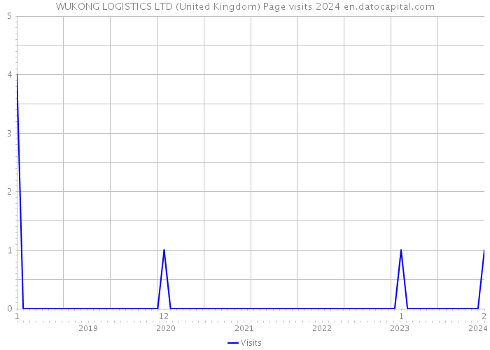 WUKONG LOGISTICS LTD (United Kingdom) Page visits 2024 