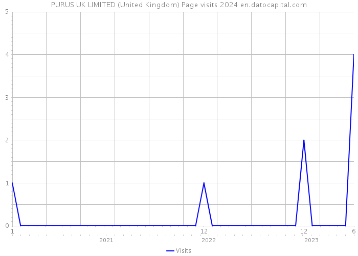 PURUS UK LIMITED (United Kingdom) Page visits 2024 