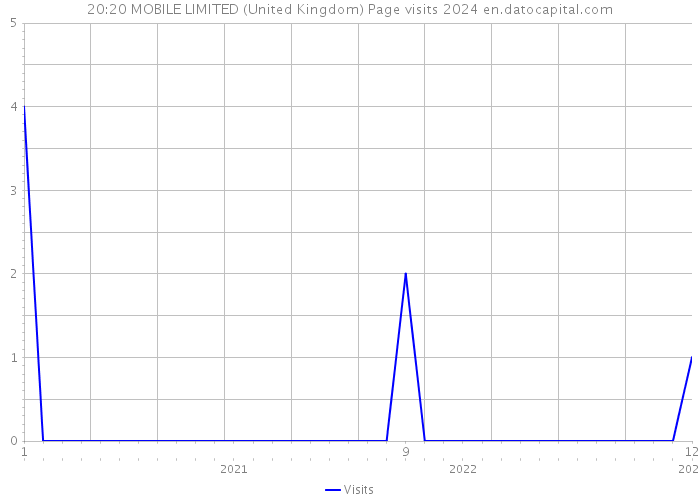 20:20 MOBILE LIMITED (United Kingdom) Page visits 2024 