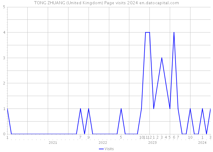 TONG ZHUANG (United Kingdom) Page visits 2024 