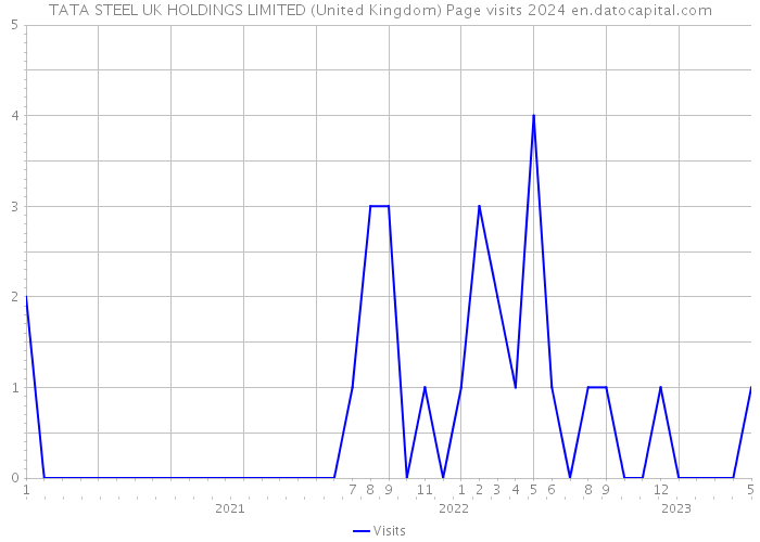 TATA STEEL UK HOLDINGS LIMITED (United Kingdom) Page visits 2024 