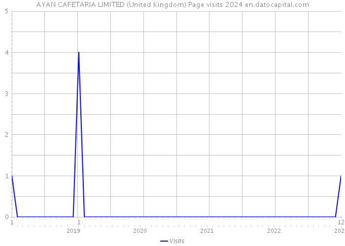 AYAN CAFETARIA LIMITED (United Kingdom) Page visits 2024 