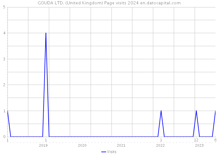 GOUDA LTD. (United Kingdom) Page visits 2024 