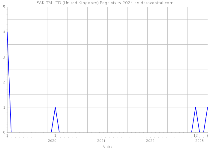 FAK TM LTD (United Kingdom) Page visits 2024 
