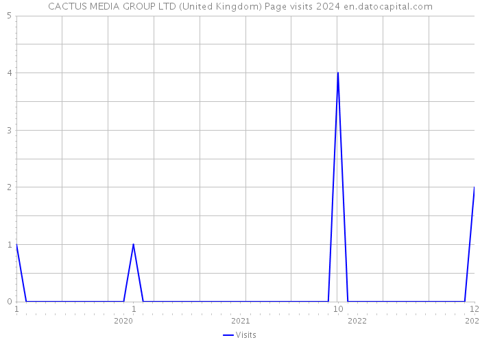 CACTUS MEDIA GROUP LTD (United Kingdom) Page visits 2024 