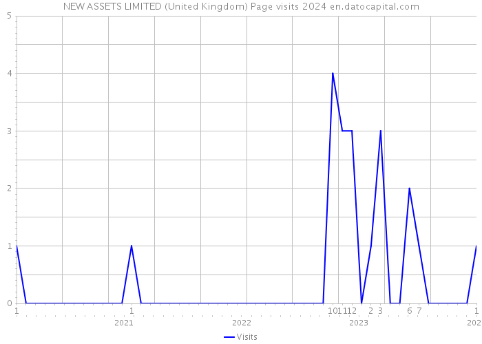 NEW ASSETS LIMITED (United Kingdom) Page visits 2024 