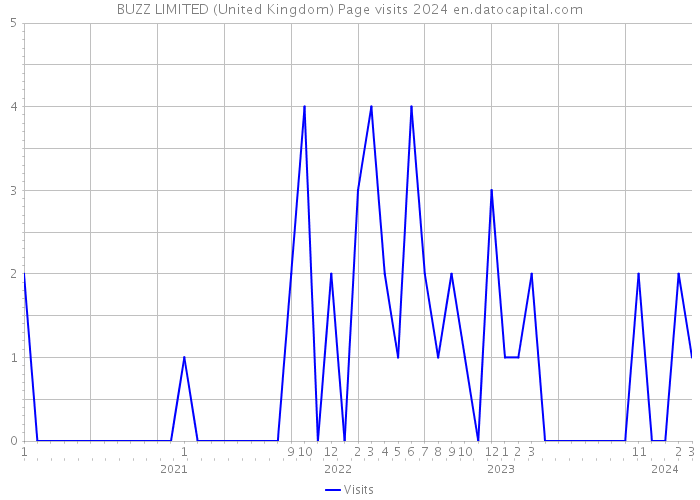 BUZZ LIMITED (United Kingdom) Page visits 2024 