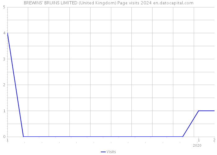 BREWINS' BRUINS LIMITED (United Kingdom) Page visits 2024 