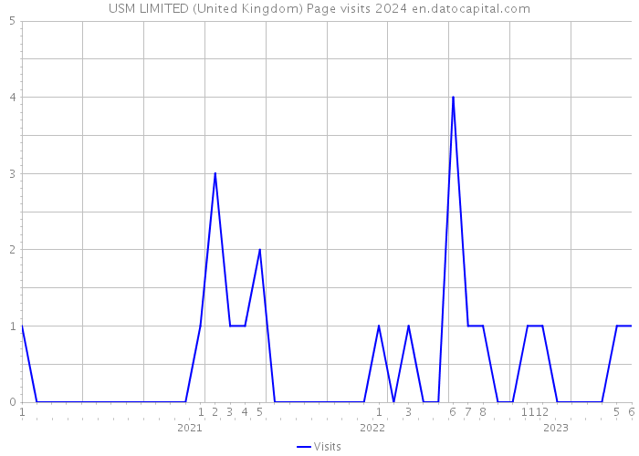 USM LIMITED (United Kingdom) Page visits 2024 