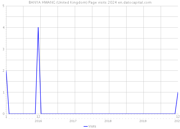 BANYA HWANG (United Kingdom) Page visits 2024 