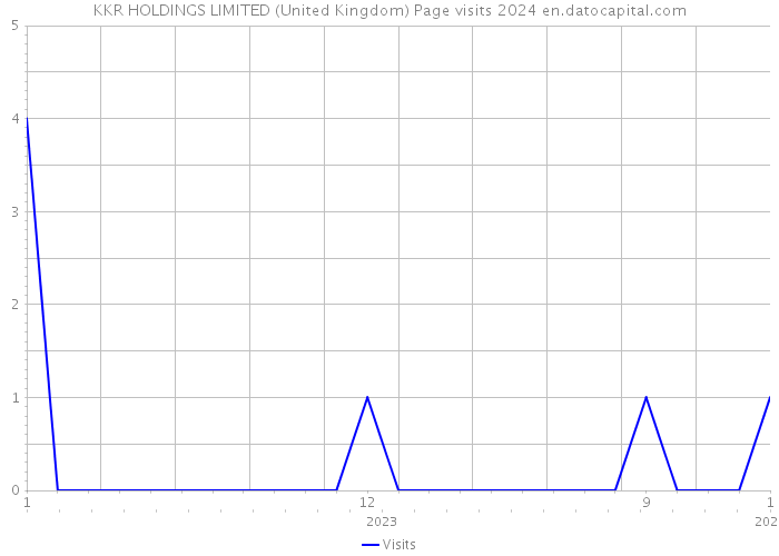 KKR HOLDINGS LIMITED (United Kingdom) Page visits 2024 