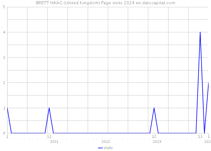 BRETT HAAG (United Kingdom) Page visits 2024 