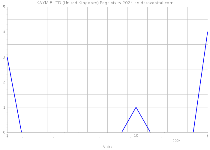 KAYMIE LTD (United Kingdom) Page visits 2024 