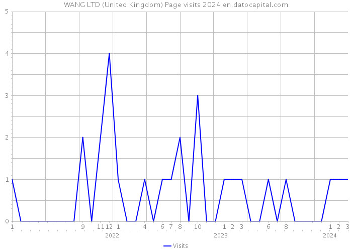 WANG LTD (United Kingdom) Page visits 2024 