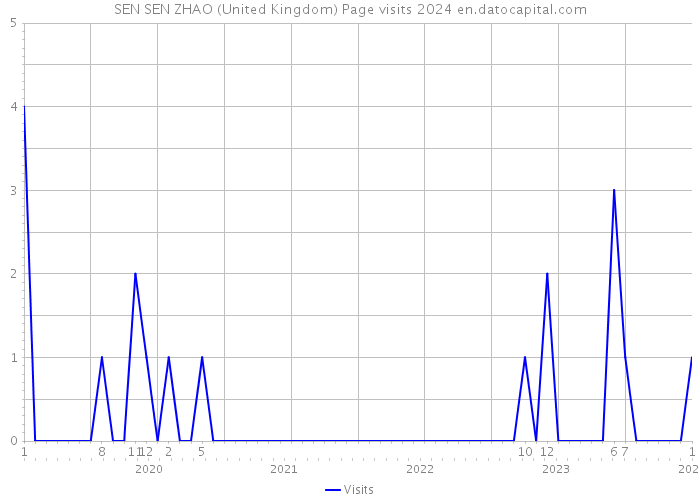 SEN SEN ZHAO (United Kingdom) Page visits 2024 