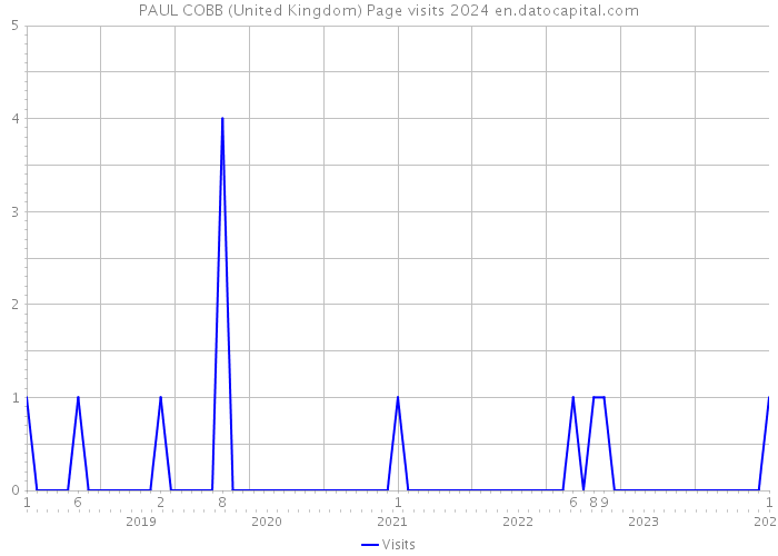 PAUL COBB (United Kingdom) Page visits 2024 